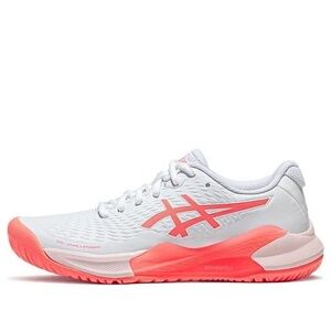 ASICS Gel-Challenger 14 Women's White and Coral tennis court sneaker
